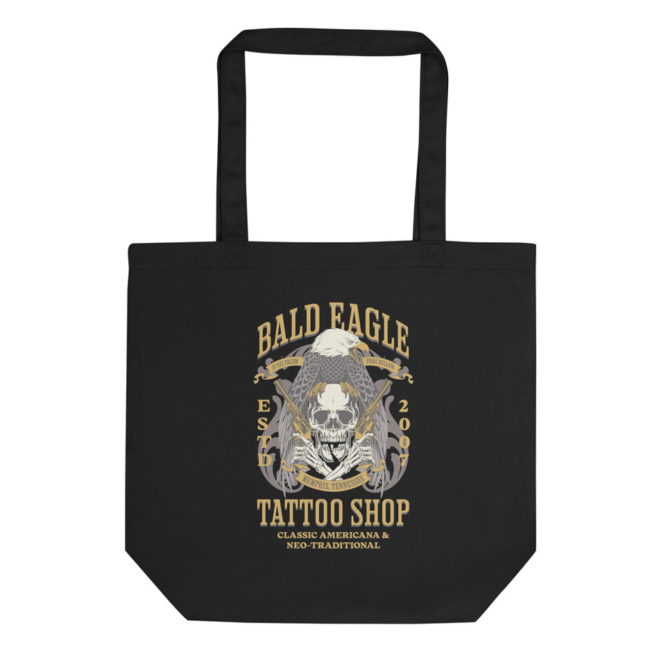 Bald Eagle Tattoo Shop - Skeleton Eco Tote Bag