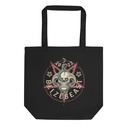 Belzebeast Pentagram - Halloween Skull with Snake Eco Tote Bag