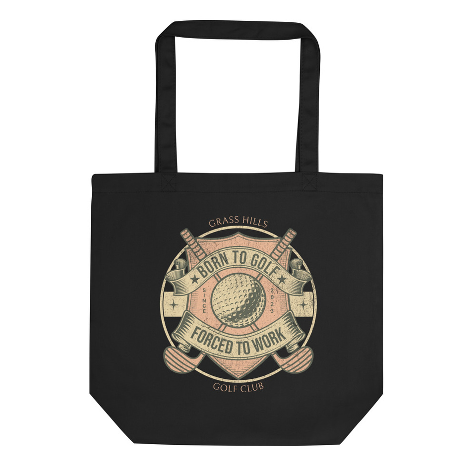 Born To Golf Eco Tote Bag