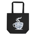 But First Coffee - Hand Lettering Typography Eco Tote Bag