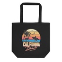 California Beach - Retro Surf Eco Tote Bag