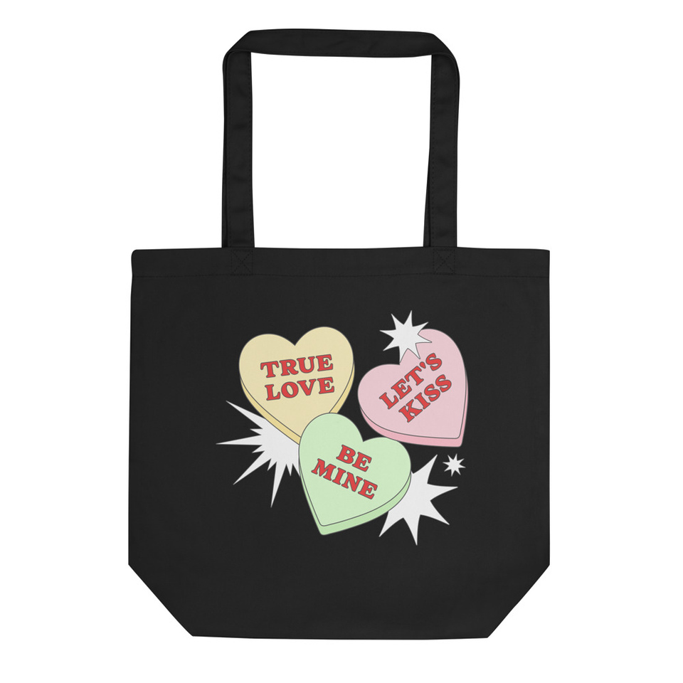 Candy Hearts - Valentine's Day Eco Tote Bag