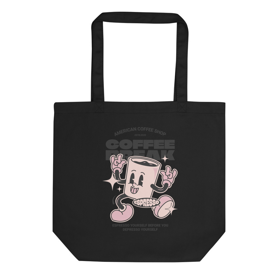 Coffee Break Mascot Eco Tote Bag