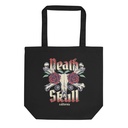 Death Skull - Flower Eco Tote Bag