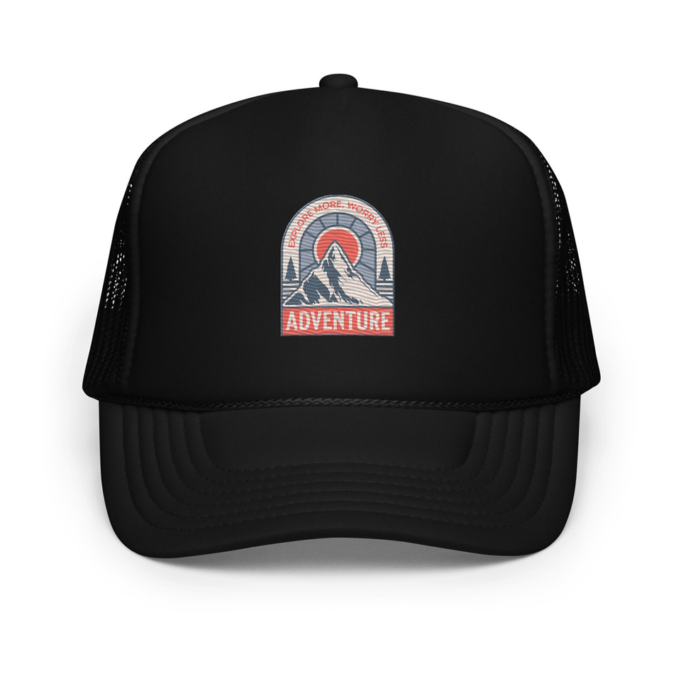 Adventure - Mountain Climbing Foam Trucker Hat