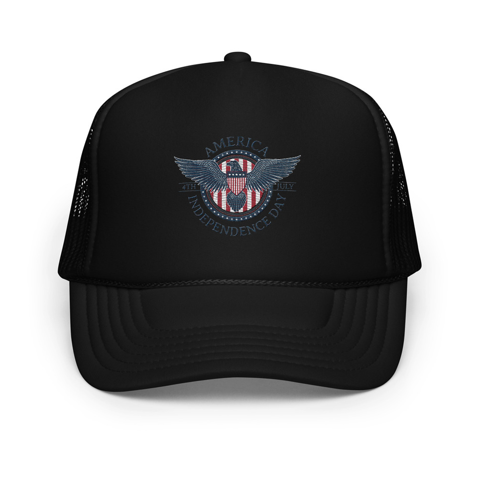 American Eagle Badge Foam Trucker Hat