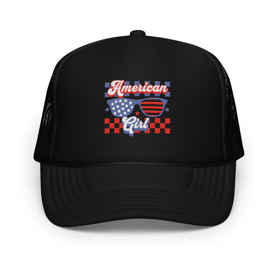 American girl Foam Trucker Hat