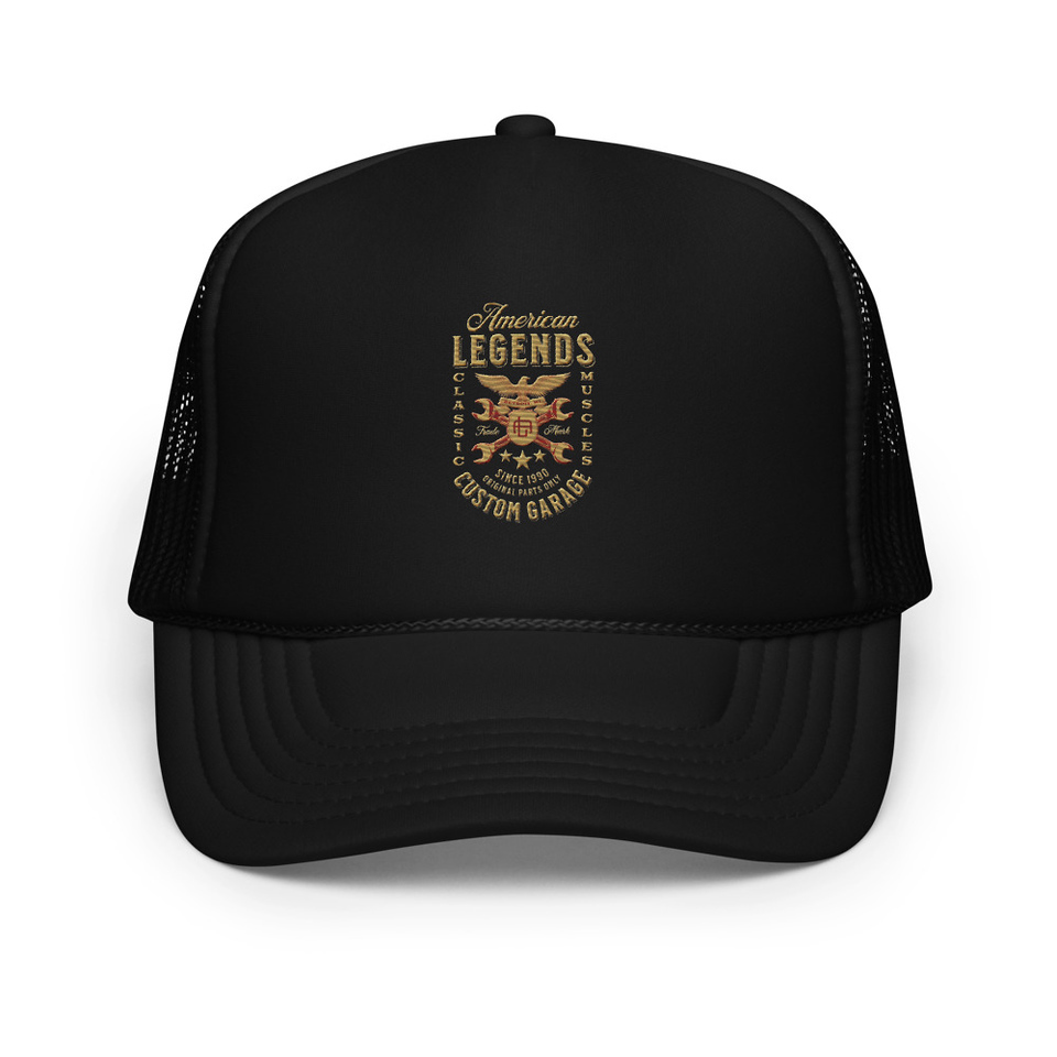 American Legends Garage - Eagle Foam Trucker Hat
