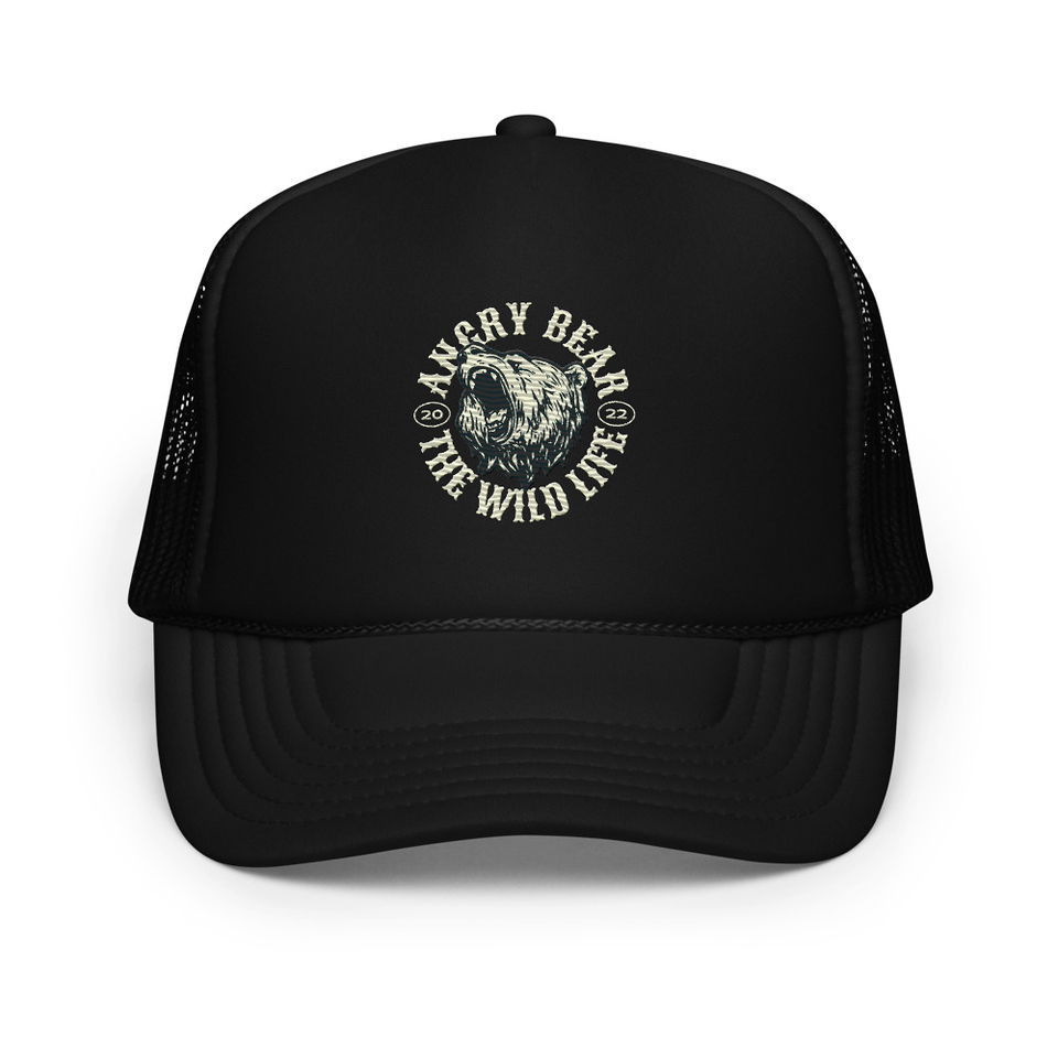 Angry Bear - Wild Life Animal Foam Trucker Hat