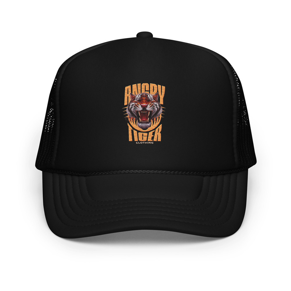 Angry Tiger - AI Foam Trucker Hat