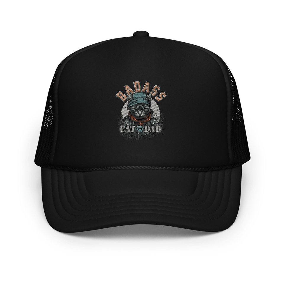 BADASS CAT DAT Foam Trucker Hat