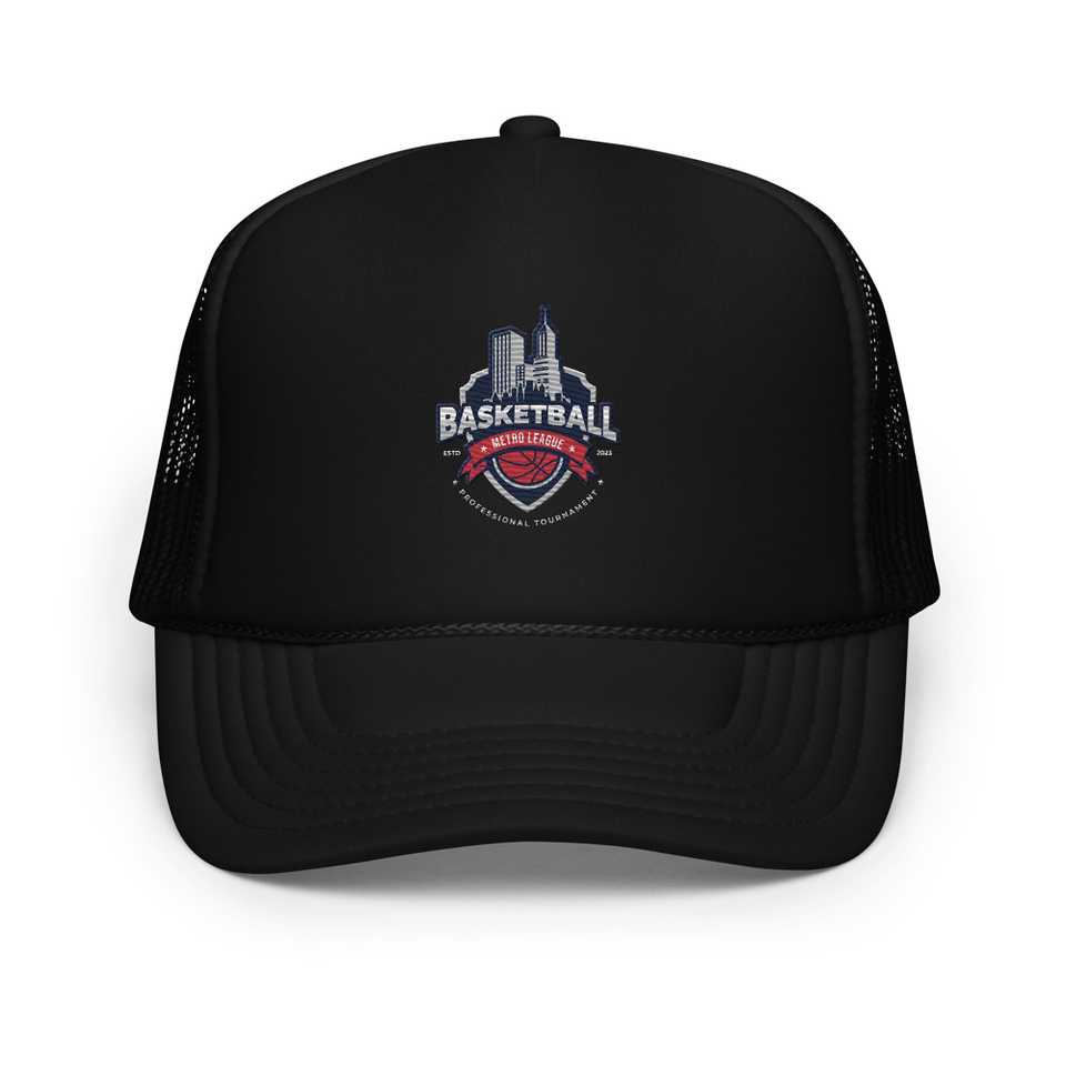 Basketball Sports Logo Foam Trucker Hat