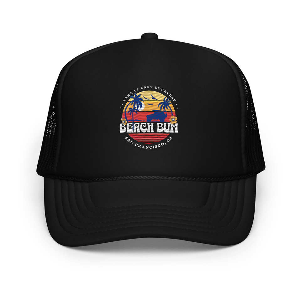 Beach Bum - Sunset Surfing Foam Trucker Hat