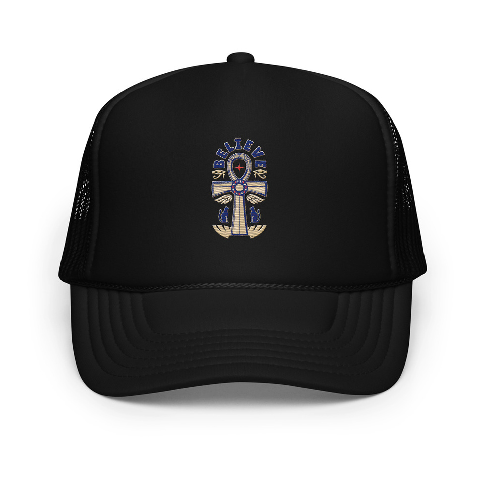 Believe  - Faith Symbol Foam Trucker Hat