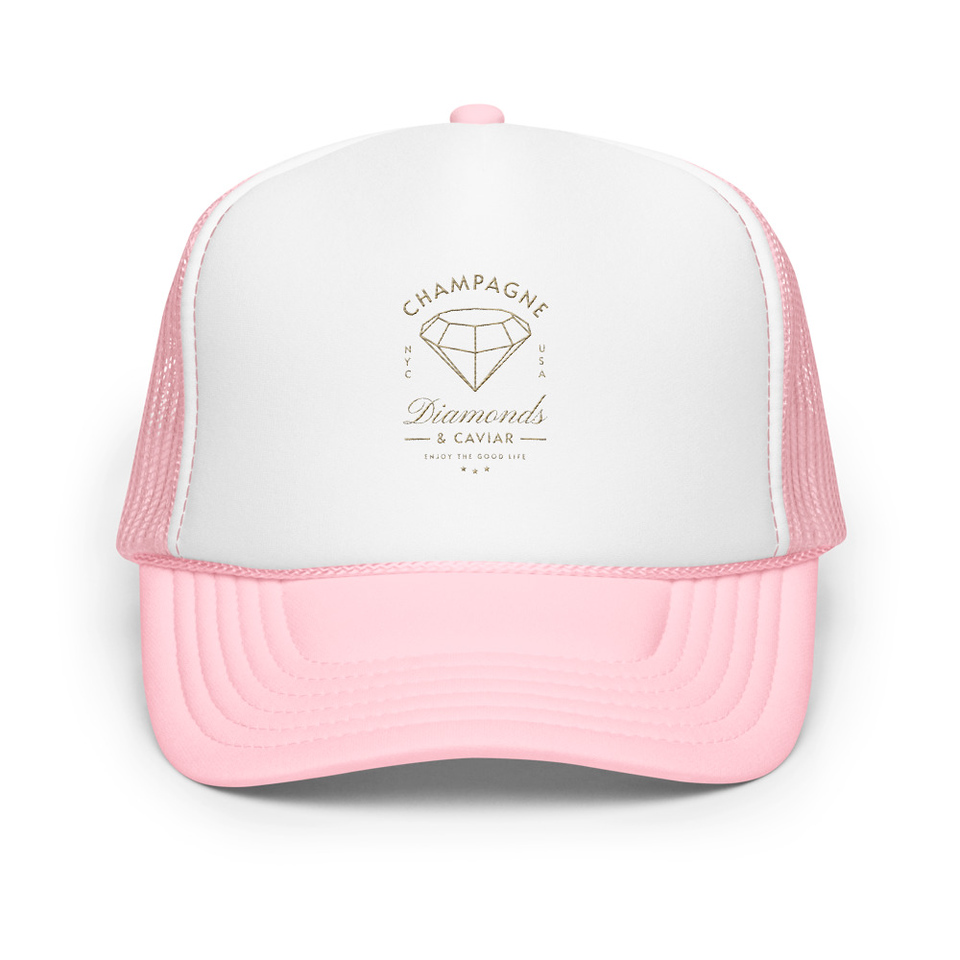 Black Diamonds - Elegant Foam Trucker Hat