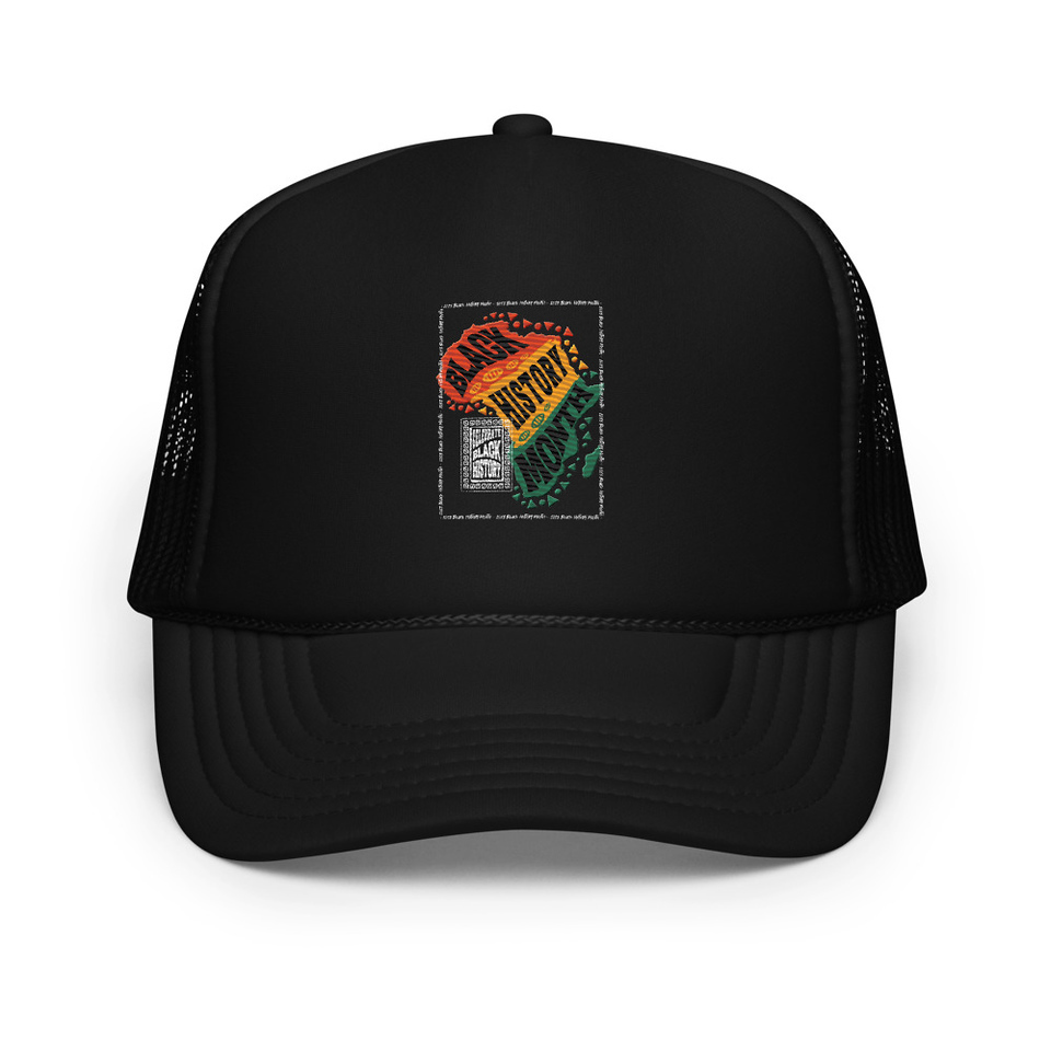 Black History Month - Tribal History Foam Trucker Hat