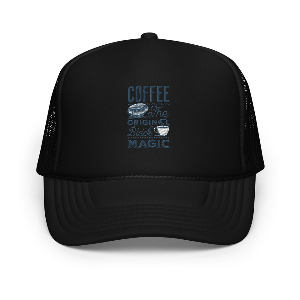 Black Magic Coffee - Simple Cup Foam Trucker Hat