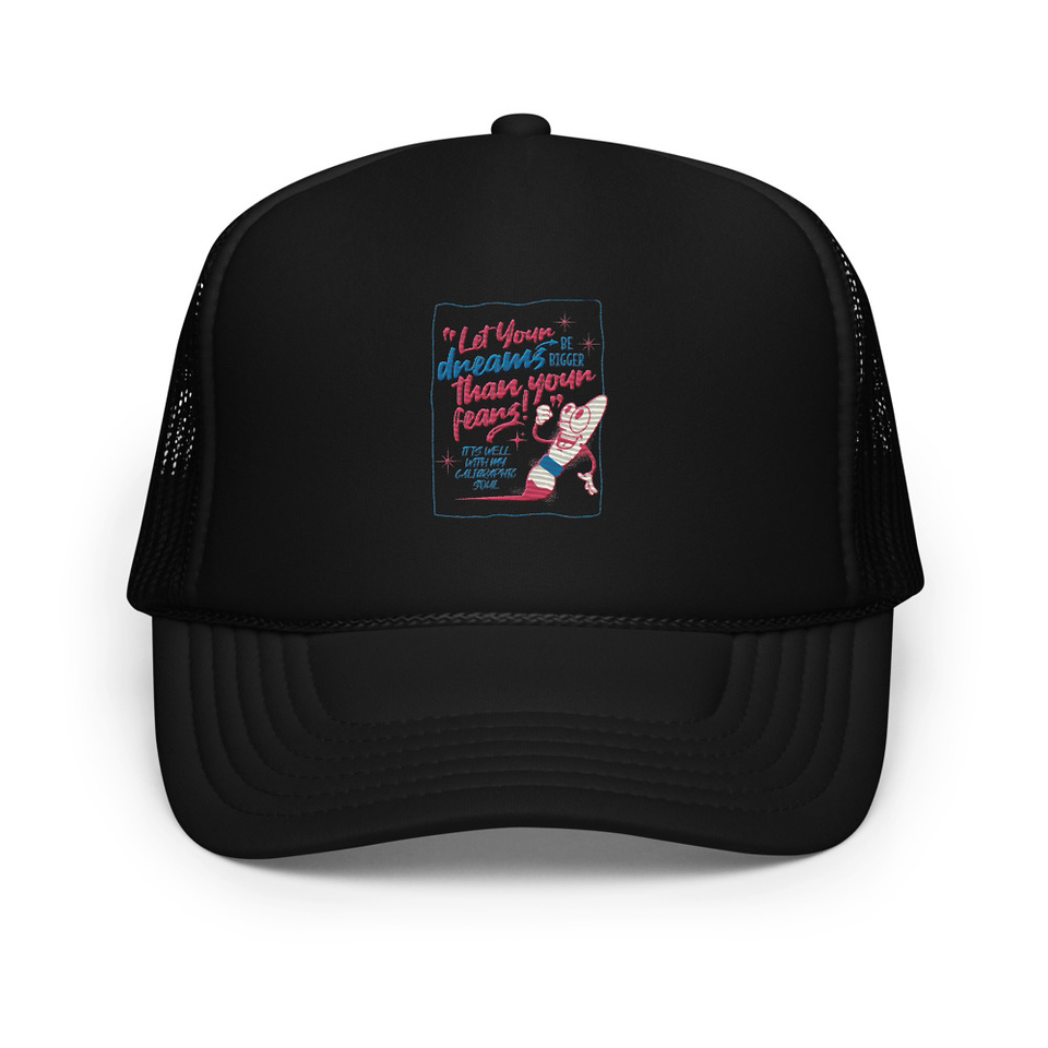 Calligraphic Soul Foam Trucker Hat