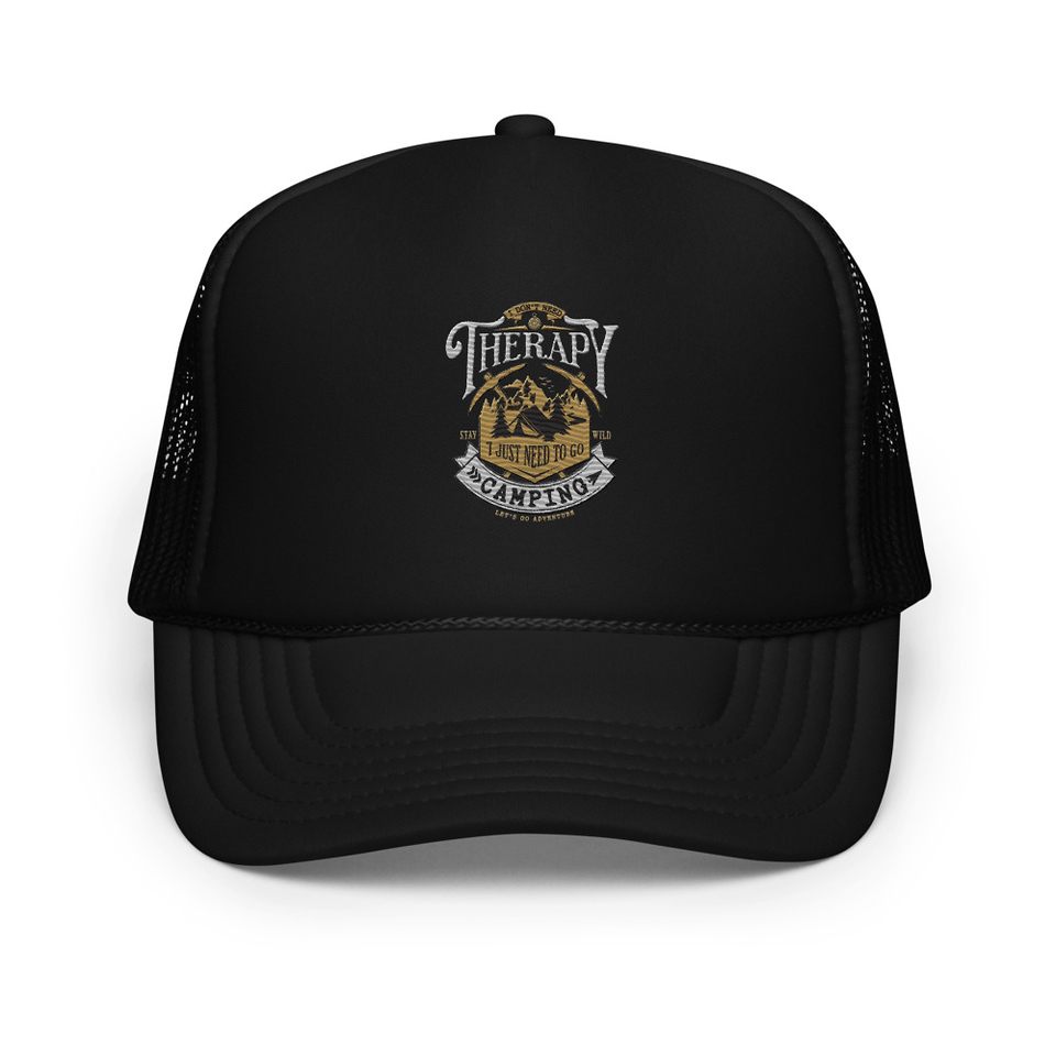 Camping Emblem Foam Trucker Hat