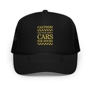 Caution Signs - Yellow Traffic Sign Foam Trucker Hat