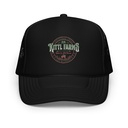 Christmas Tree Farm - Vintage Holiday Badge Foam Trucker Hat
