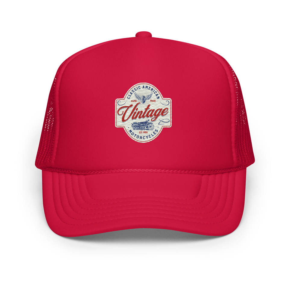 Classic American Motorcyles - Vintage Foam Trucker Hat