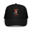 Coffee Break Cartoon Retro 90s  Foam Trucker Hat