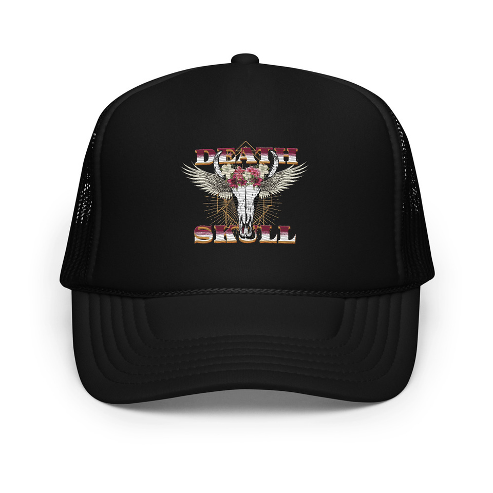 Deah Skull Foam Trucker Hat