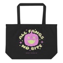All Fangs No Bite - Halloween Large Eco Tote