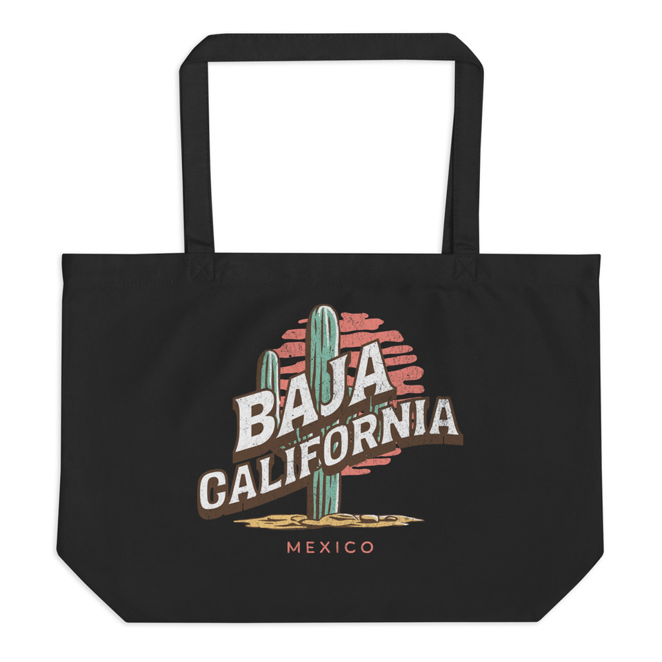Baja Cali Mexico Large Eco Tote