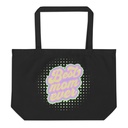 Best Mom Ever - Retro Typography Large Eco Tote