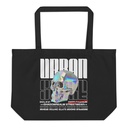 Black 3D Skull Large Eco Tote
