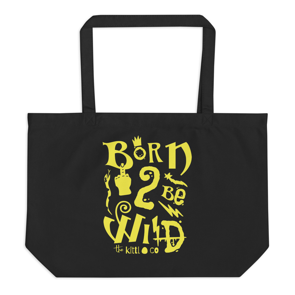 Born 2 Be Wild Large Eco Tote