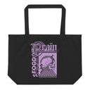 Brain Food - Y2K Skull Streetwear Large Eco Tote