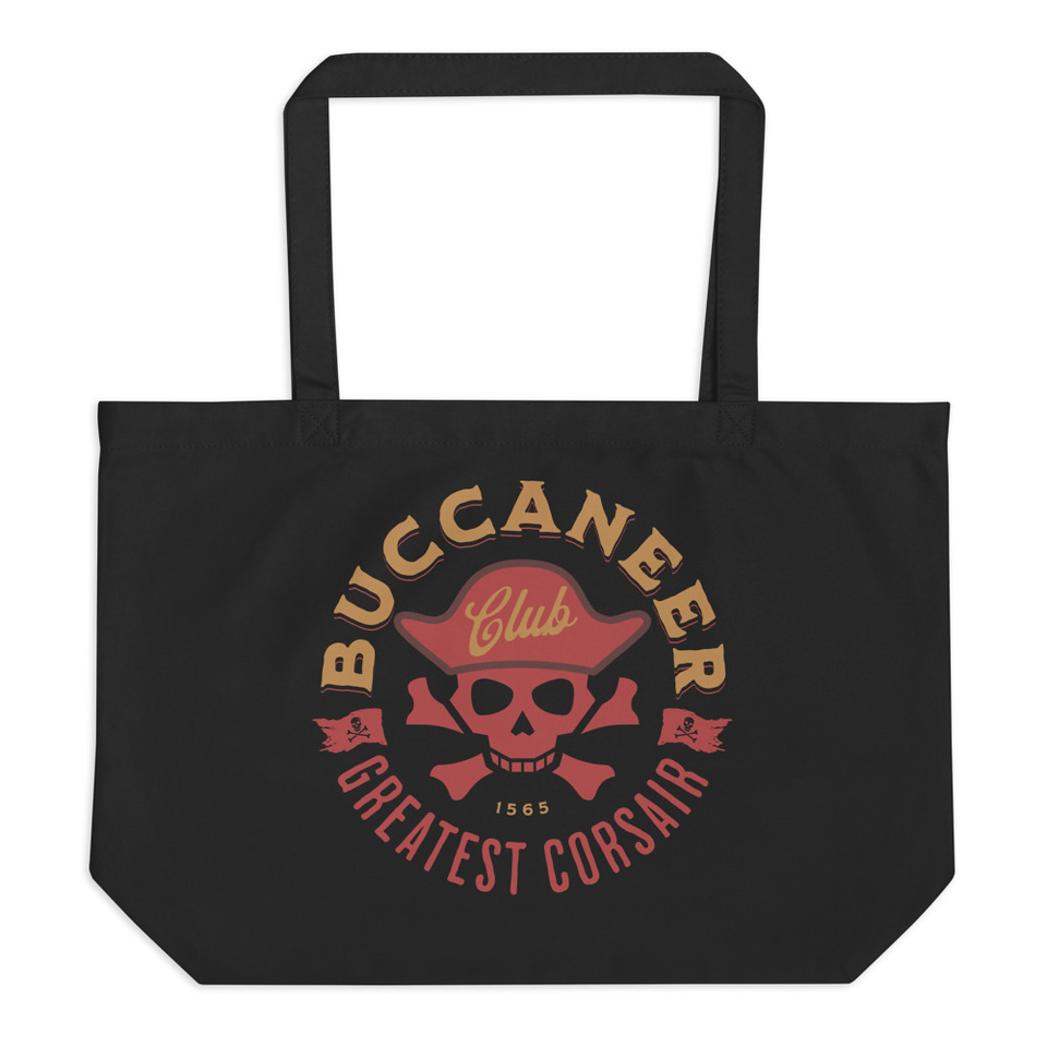 Buccaneer Club - Pirate Skull Large Eco Tote