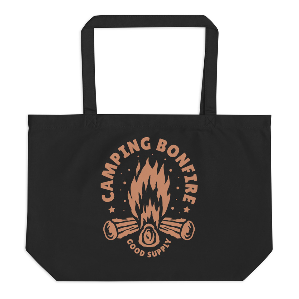 Camping Bonfire - Firewood Large Eco Tote