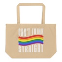 Can't Think Straight Large Eco Tote