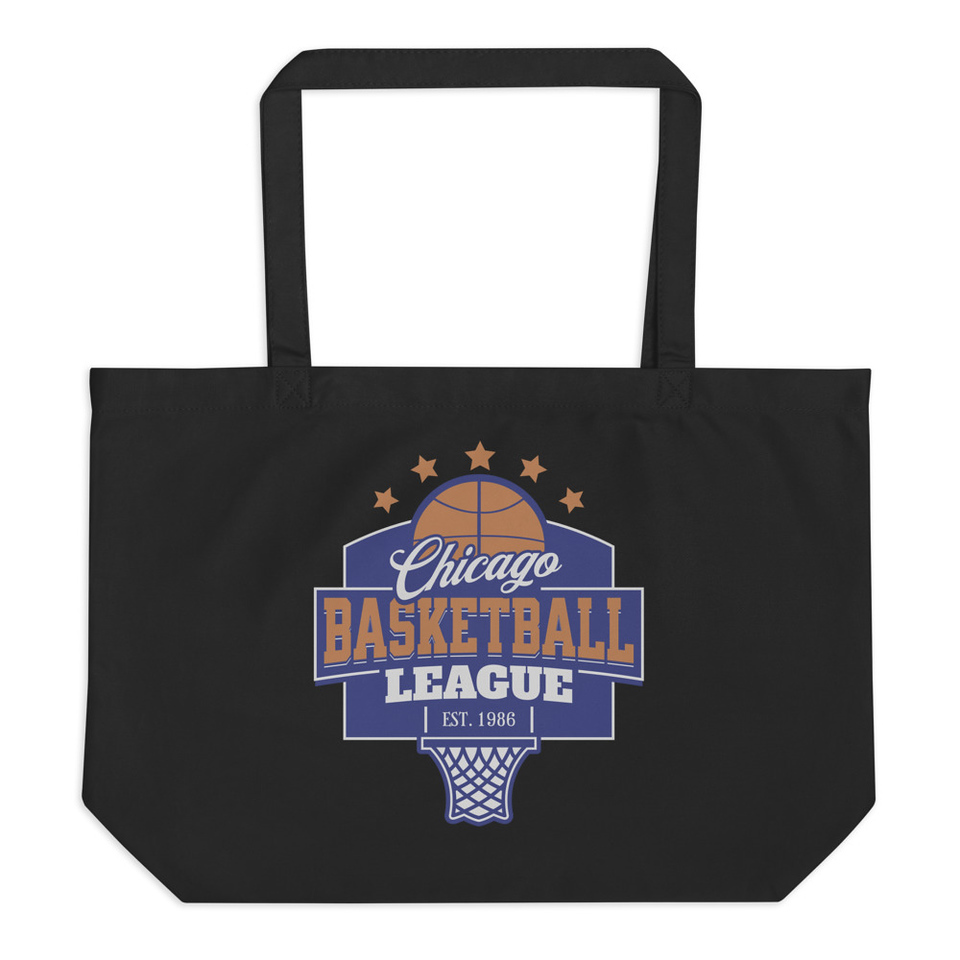 Chicago Basketball League - Athlectic Sports Large Eco Tote