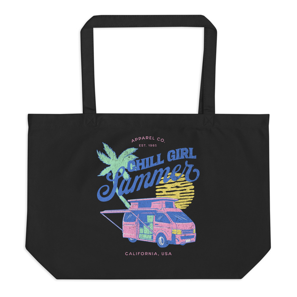 Chill Girl Summer Large Eco Tote