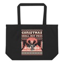 Christmas Shall Not Pass - Flaming Wizard Large Eco Tote