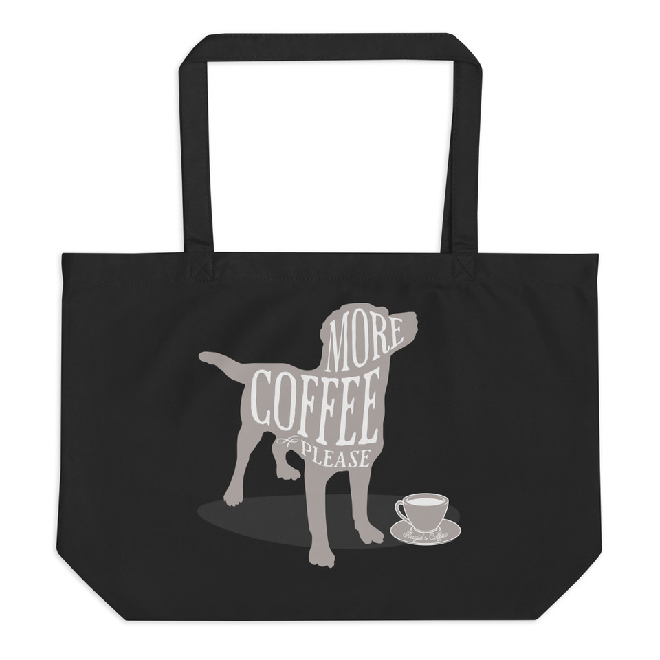 Coffee Dog Large Eco Tote