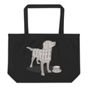 Coffee Dog Large Eco Tote