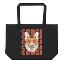 Corgi Loves - Cute Dog Large Eco Tote