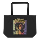 Cosmic Journey Rainbow Retro Large Eco Tote