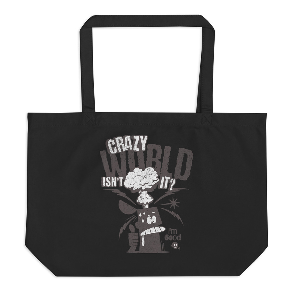 Crazy World Large Eco Tote