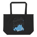 Delulu is the Solulu! - Typographic Cartoon Streetwear Large Eco Tote