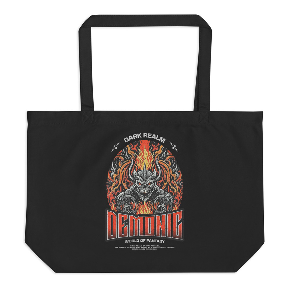 Demonic Large Eco Tote