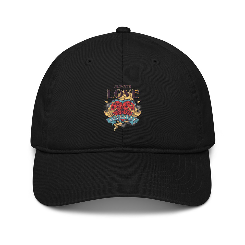 Always Love Yourself - Retro Inspirational Quote Organic Baseball Cap