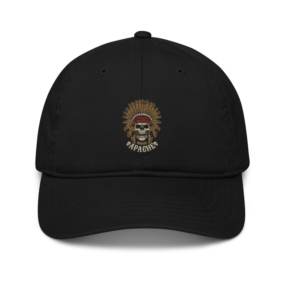 Apache Warriors - Indian Skull Organic Baseball Cap