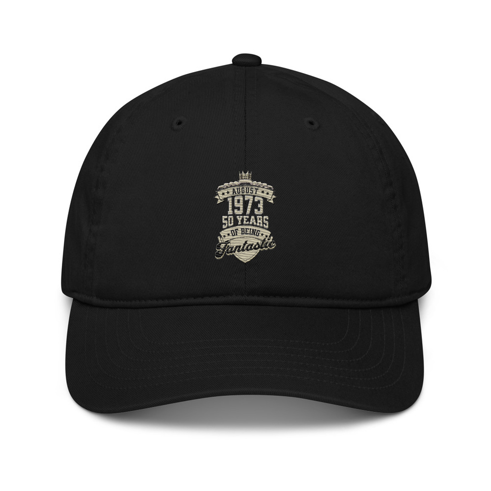 August 1973 - 50 Years Of Being Fantastic Organic Baseball Cap